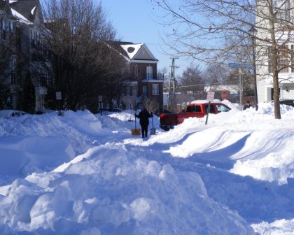 In Northern Virginia, neighbors were digging out after the storm. 